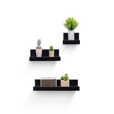 Syemin Decorative Wall Shelf Floating Shelves Wall Wood Decor Storage Shelves Wall Mounted Shelf Storage Hanging Shelf, Beige, 15.75"*3.94"*1.97"