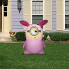 Gemmy Airblown Inflatable Stuart in Pink Bunny Suit, 3.5 ft Tall, - 2 of 3
