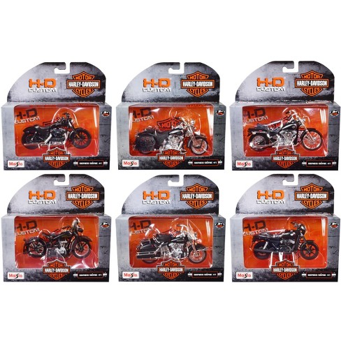 Harley-davidson Motorcycles 6 Piece Set Series 41 1/18 Diecast Models By  Maisto : Target