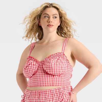 Women's Woven Corset Bra - Colsie™