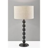 Adesso Orchard Table Lamp Black: ETL Listed, Linen Shade, Wood Body, 3-Way Rotary Switch - image 3 of 4