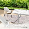 35.4'' Patio Extendable Dining Table Adjustable for 4-6 Person Elegant Ivory White - 4 of 4