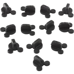 SCS Direct PVC Rubber Mouse Ears Pin Backs (12 Pcs) Compatible w Mickey Mouse, Disney - Keep Your Favorite Pins Safely Secured - 1 of 4