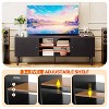 FDW TV Stand for 55 60 Inch TVs,Entertainment Center with 2 Storage Cabinets and Open Shelves, Modern Media Console Table - 3 of 4