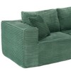 MAYEERTY 104 in Plush Fleece Convertible Sofa, Compressed Zero-Assembly Modular Beige Living Room Sofa - 4 of 4