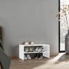 AZL1 Life Concept Shoe Rack Easy Access Silpa Small with Three Open Shelves Compact Modern Organizer for Entryway Closet, White, 28.74"*15.35"*3.15" - 2 of 4