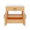 Ridstar 36 in. W Natural Bathroom Storage Cabinet with 2 Soft Close Doors and 3 Drawers - 2 of 4