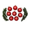 Northlight Shiny Glass Christmas Ball Ornaments - 3.25" (80mm) - Red - 8ct - 2 of 4