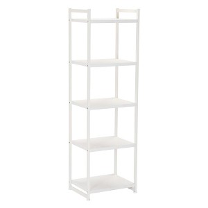 Household Essentials 59.1" Jamestown Narrow 5 Shelf Bookshelf - 1 of 4
