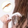 Unique Bargains Hair Comb for Curly Hair Wet Hair Long Thick Wavy Hair Detangling Comb Long Handle Hair Combs Brown for Women and Men 1 Pc - 4 of 4