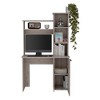 NicBex Home Office Desk 38.7" Modern Computer Desk with 4 Open Storage Shelves, Cabinet and Wooden Frame for Office, Study, Living Room - 2 of 4
