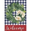 Briarwood Lane Everyday House Flag 40x28 For Outdoor American Magnolia Wreath Patriotic Burlap House Flag Flag House Flag - 3 of 4