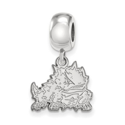 Black Bow Jewelry Sterling Silver Texas Christian Horned Frogs NCAA Bead Charm