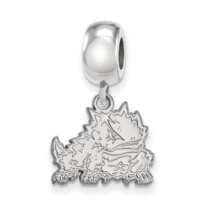 Black Bow Jewelry Sterling Silver Texas Christian Horned Frogs NCAA Bead Charm - 1 of 4