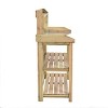 Costway Outdoor Garden Wooden Potting Work Bench Station Planting Workbench W/ 3 Shelf - 4 of 4