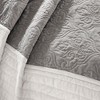 7Pcs coverlet Set Damask Quilted Transitional Bedding with Euro Shams, All Season Brushed Microfiber, Cotton-Rich Fill - 3 of 4