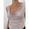 Women's Cowl Neck Slinky Tank - NIA - 4 of 4