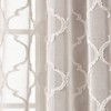 2pk 38"x84" Lush Décor Sheer Avon Trellis Curtain Panels - 3 of 4