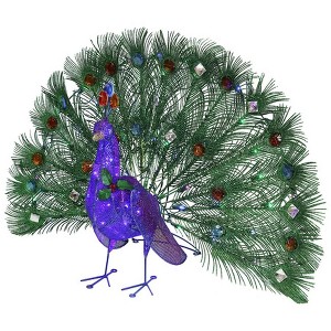 Holiday Living 3-FT Twinkling Peacock Free Standing Christmas Decoration with LED - 1 of 3