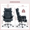 DYHOME 8-Point Massage Gaming Chair, Ergonomic Office Chair, 500lbs Weight Capacity, Adjustable Backrest 90°-135°, Adjustable Armrests - 3 of 4