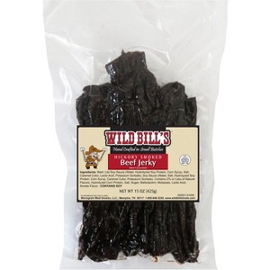 Wild Bill's Original Hickory Smoked Beef Jerky Strips, 15-Ounce (Varied Size Strips) - 1 of 3