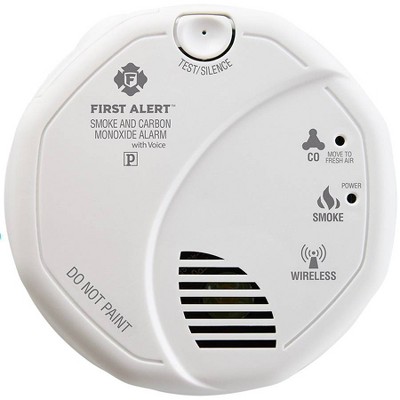 First Alert Sco501cn Smoke Carbon Monoxide Detector With Voice Location And Wireless Interconnectivity Brickseek