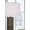 Signature Design by Ashley Jebson 66" Bronze Metal Floor Lamp with Drum Shade, Dark Bronze Finish - 4 of 4