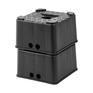 VEVOR Trailer Jack Blocks, 6" High RV Leveling Blocks, 6000 lbs Capacity, for Travel Trailers, 5th Wheels Class A/C Motorhomes, 2 Pcs, Black - 1 of 4