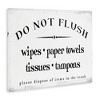 Stupell Industries Don't Flush Garbage Items Bathroom Sign Canvas Art - 2 of 4