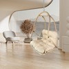Okak Outdoor Egg Chair with C Type Bracket, Outdoor Hanging Chair with Cushion and Pillow, Outdoor Accent Chair for Garden, Backyard - 4 of 4