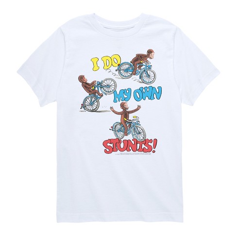 Boys Curious George I Do My Own Stunts Short Sleeve Graphic T shirt Target