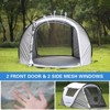 NAYSAYE Pop Up Camping Tent Instant Setup Waterproof Portable Shelter for 2 Person for Outdoor Camping Hiking, White and Gray, 96.46"*57.09"*41.34" - 3 of 4