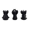 Sagebrook Home Set of 3 Polyresin Yoga Elephant Figurines - Contemporary Table Decor For Home, Office, Yoga Studio, Spa - image 4 of 4