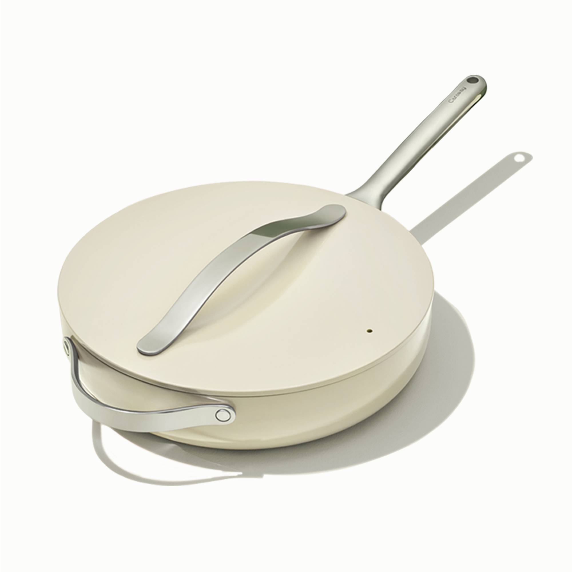 Caraway Home 4.5qt Saute Pan with Lid, Cream