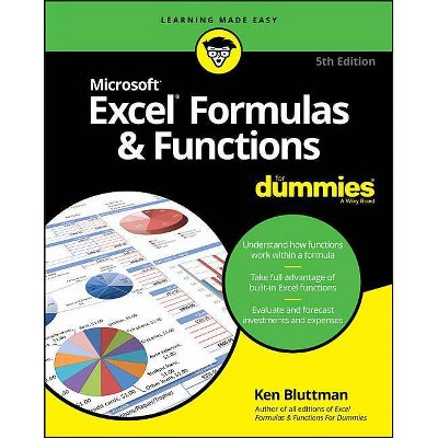 Excel Formulas & Functions for Dummies - (For Dummies (Computers)) 5th Edition by  Ken Bluttman (Paperback)