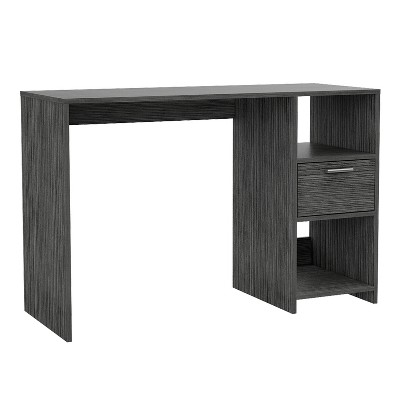 Depot E-Shop Computer Desk with 1-Drawer and 2-Open Storage Shelves