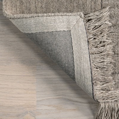 Handmade Beige Wool Tufted Rectangular Area Rug 8' x 10'