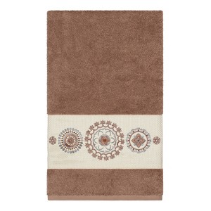 Linum Home Textiles 100% Turkish Cotton ISABELLE Embellished Towel Set - 1 of 2