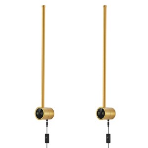 POWLIG 23.62in - LED Lights Plug-in Wall Sconces Lighting Fixtures for Atmosphere with Memory Function (Set of 2) - 1 of 4
