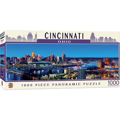 MasterPieces Inc Downtown Cincinnati Ohio 1000 Piece Panoramic Jigsaw Puzzle