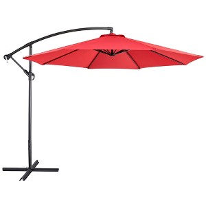Yaheetech 10 Ft Patio Umbrella with Crank & Cross Base - 1 of 4
