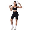 Women's Breathable Sports Yoga Vest Quick-Drying Fitness Underwear with Beautiful Cross Strap Back Simple Style Running Gear - 3 of 4