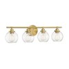 Savoy House Carson 4 - Light Vanity in  Warm Brass - 4 of 4
