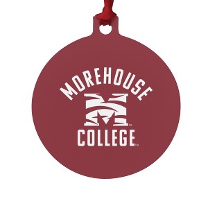 Morehouse College Maroon Tigers Logo Aluminum Holiday Christmas Tree Ornament - 1 of 4