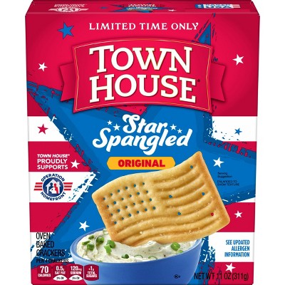 Town House Star Spangled Summer Shapes Baked Crackers - 11oz