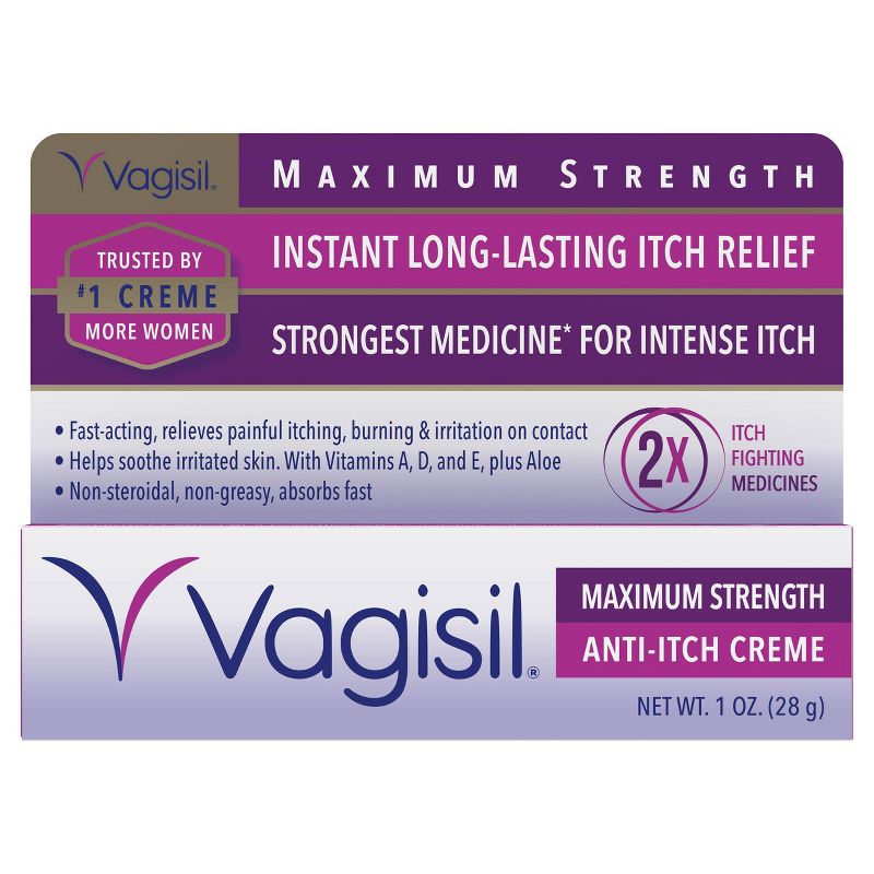 Vagisil Maximum Strength Feminine Anti-Itch Cream - 1oz, 1 of 11