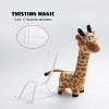 Nocciola Twistable Giraffe Stuffedless Dog Toy for Small Medium Breed, Christmas gift,Plush Chew Toy with Crinkle Paper and Soft Fabric - 4 of 4