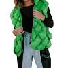 Women's Button Woven Puffer Vest - BUCKETLIST - 2 of 3