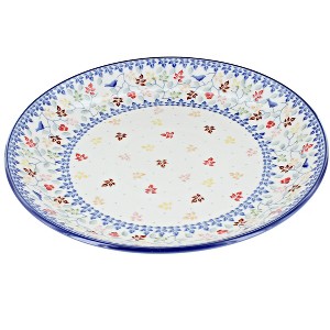 Blue Rose Polish Pottery Ceramika Artystyczna Dinner Plate - 1 of 1