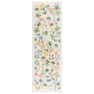 Martha Stewart Floral - MSRW186 - Indoor Power Loomed Machine Washable Skid-Resistant Rugs - 1 of 4